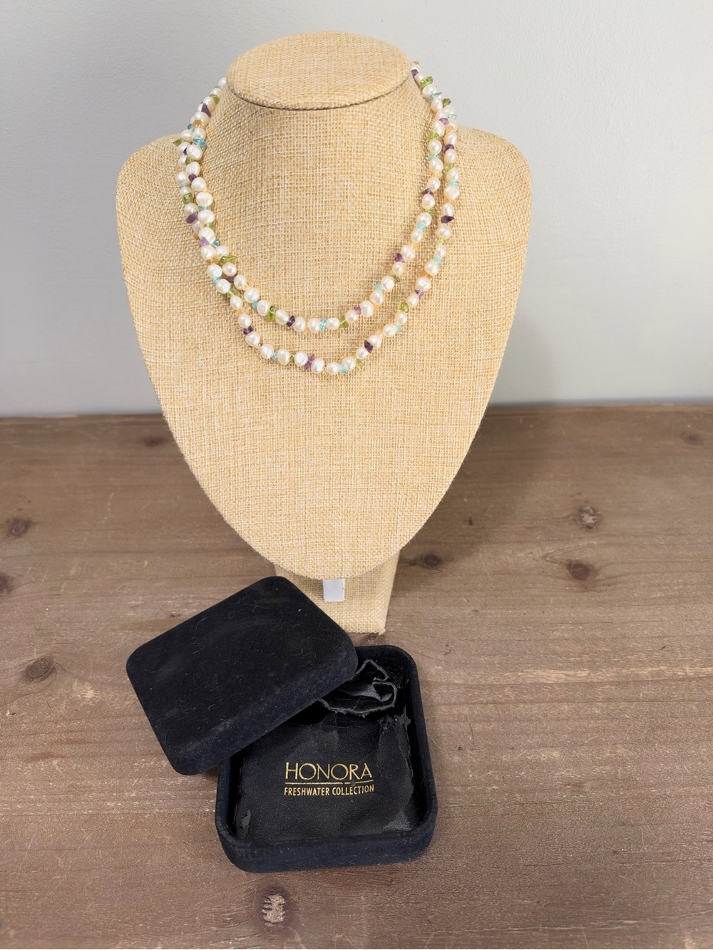 Honora Freshwater Pearl Multicolor Gemstone Long Necklace